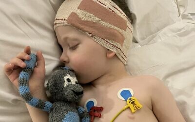 Raffi Starkowitz. Post surgery recovery. Pic: Courtesy