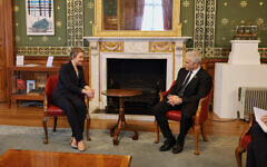 Yvette Cooper meets Yair Lapid