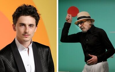 Timothee Chalamet and Marty Reisman