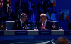 US President DONALD TRUMP speaks with Prime Minister of the United Kingdom KEIR STARMER.  (Credit Image: © James Petermeier/ZUMA Press Wire