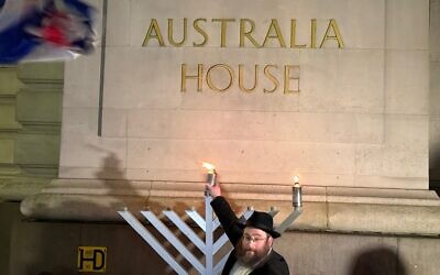 Vigil outside Australian Embassy in London. Picture: Jonathan Lew