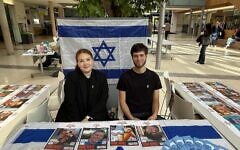 October 7 stall at University of Exeter. Pic: Courtesy Alena Rakitina