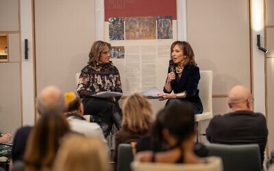 Pamela Crystal, left, with Bettina Caro December 2025 Chabad Hampstead Garden Suburb. Photos: Paul Ross