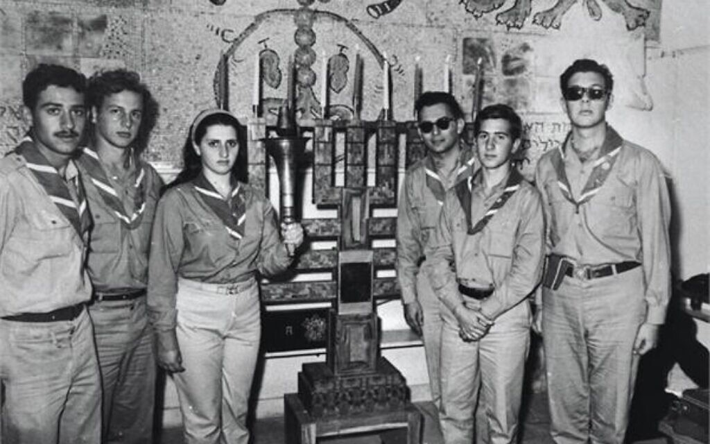Participants-of-the-Torch-Relay-at-the-Presidents-Residence-during-Hannukah-December-1967-Jerusalem.-Photo-credit-Martha-Helwig-KKL-JNF-Photo-Archive Participants-of-the-Torch-Relay-at-the-Presidents-Residence-during-Hannukah-December-1967-Jerusalem.-Photo-credit-Martha-Helwig-KKL-JNF-Photo-Archive