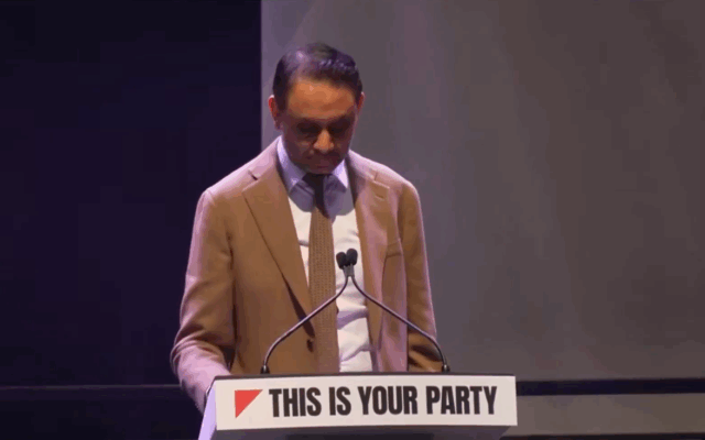 Shockat Adam MP speaks at Your Party conference