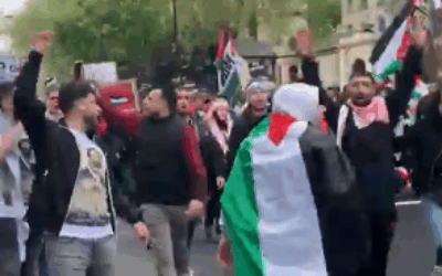 Video footage from May 2021 showed anti-Israel protestors chanting the "Khaybar" slogan