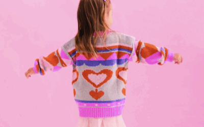 Cara in the Sky, Poppy Mini Me 
Heart Jumper £39