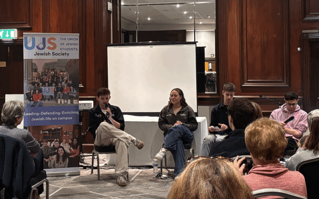 UJS student leaders speak at a Limmud session on Jewish life on UK campuses.
