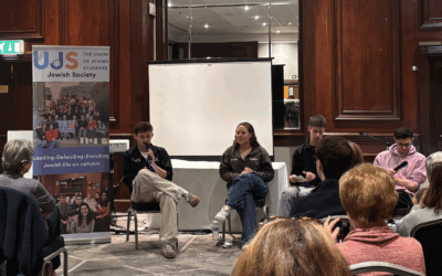 UJS student leaders speak at a Limmud session on Jewish life on UK campuses.