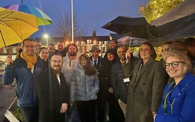 Menorah lighting at Watford General December 2025