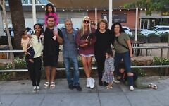 Caprice in Ibiza with the family of Aviv Baram,who was murdered on October 7 Caprice in Ibiza with the family of Aviv Baram,who was murdered on October 7