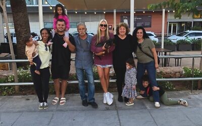 Caprice in Ibiza with the family of Aviv Baram,who was murdered on October 7