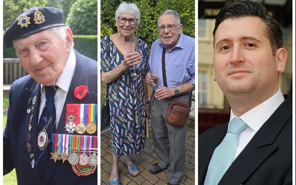 Mervyn Kirsh, husband and wife Barry and Maureen Leveton and Neil Martin