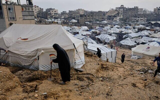 UK tents arrive in Gaza after months of aid delays. Pic: Twitter/X LBC