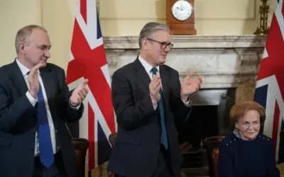 Cabinet Secretary Sir Chris Wormald (left) and Prime Minister Sir Keir Starmer applaud Holocaust survivor, Mala Tribich, as she addresses a Cabinet meeting in Downing Street, London, to mark Holocaust Memorial Day. Picture date: Tuesday January 27, 2026.