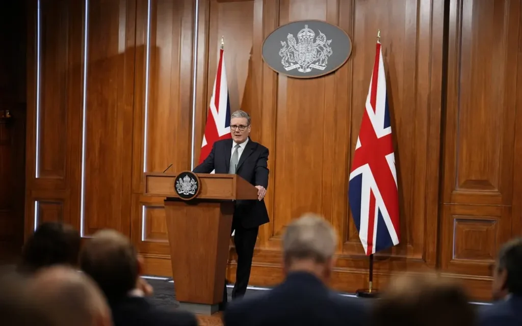 Keir Starmer speaks at Downing Street press conference