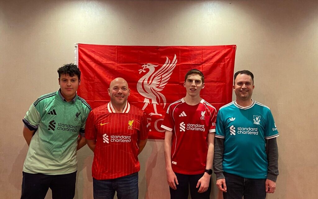 Members of the Jewish Liverpool Supporters Group at the official London launch event.