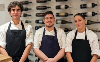 Chef Ory (centre) and his team