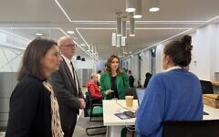 The Work and Pensions Secretary meets staff and clients during a visit to the Wohl Enterprise Hub in Finchley. The Work and Pensions Secretary meets staff and clients during a visit to the Wohl Enterprise Hub in Finchley.