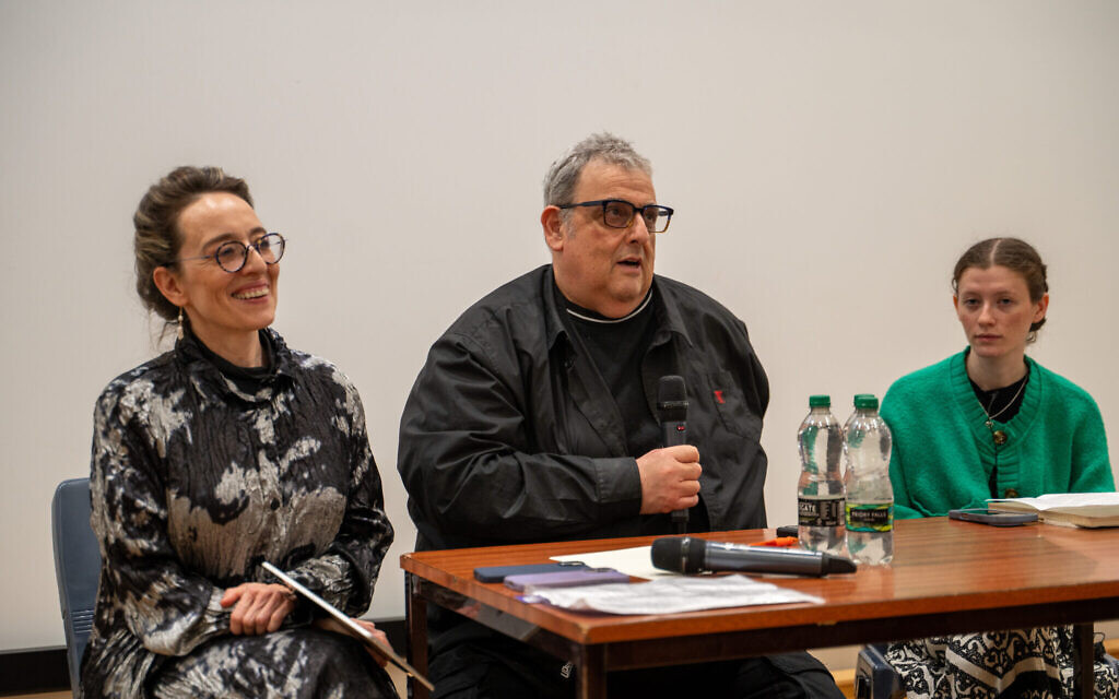 Izabella Tabarovsky (left), David Hirsh and Samantha Cass. Photo: Lakruwan Rajapaksha
