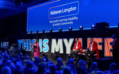 Keynote speakers Sarah, Shammai & Marc, people supported by Kisharon Langdon. Pic: Justin Grainge