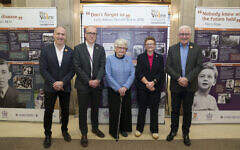 L-R: Raphi Bloom, Fed My Voice Director, Tom Stannard, CEO, Manchester Council, Lady Milena Grenfell-Baines, Cllr Bev Craig, Leader, Manchester Council, Bernie Yaffe, Chair of Trustees, The Fed. My Voice Exhibition Launch - Manchester Library, Monday Jan. 19, 2026. (Photo/Jon Super) L-R: Raphi Bloom, Fed My Voice Director, Tom Stannard, CEO, Manchester Council, Lady Milena Grenfell-Baines, Cllr Bev Craig, Leader, Manchester Council, Bernie Yaffe, Chair of Trustees, The Fed. My Voice Exhibition Launch - Manchester Library, Monday Jan. 19, 2026. (Photo/Jon Super)