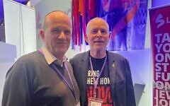 Rabbi Mark-Goldsmith with Keith Siegel at Limmud Rabbi Mark-Goldsmith with Keith Siegel at Limmud