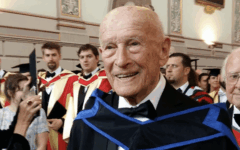 Josef Veselsky received an honorary degree from Trinity College Dublin in 2016. (Photo: Trinity College Dublin/Facebook)