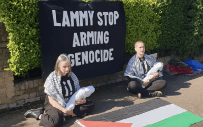 Cristy North and Susan Houseman, who deny harassment charges over a pro-Palestine protest outside David Lammy’s home (Photo: Lancaster Guardian).