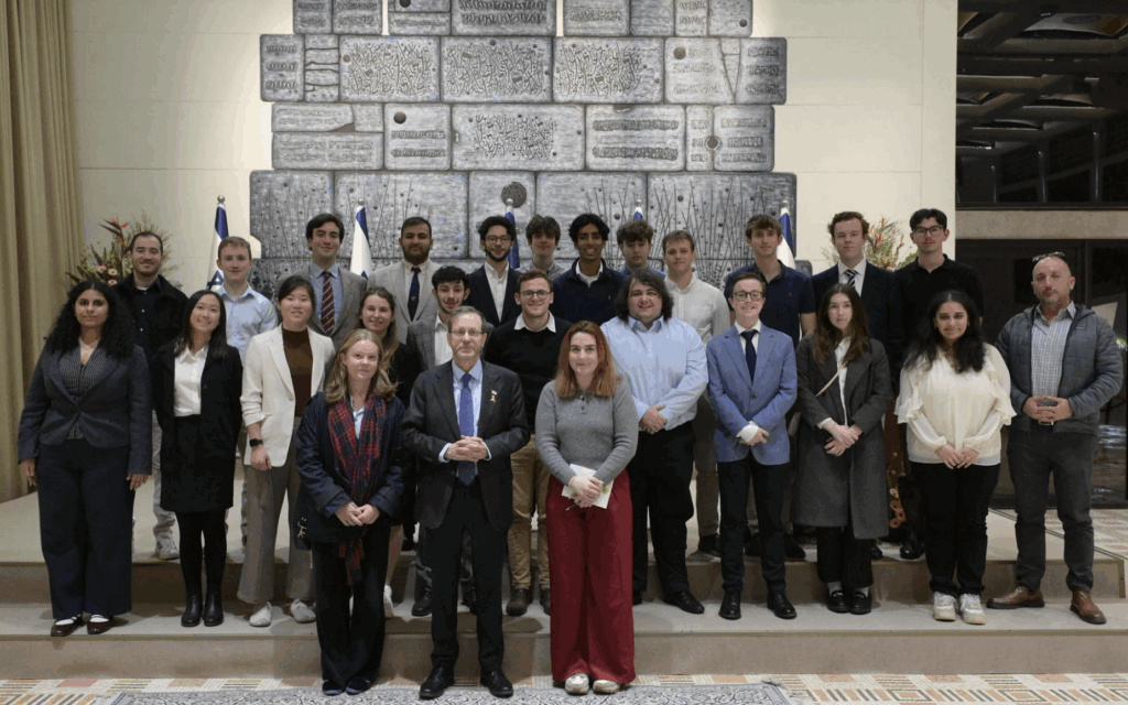 Pinsker Centre delegation during a meeting at the President’s Residence in Jerusalem.