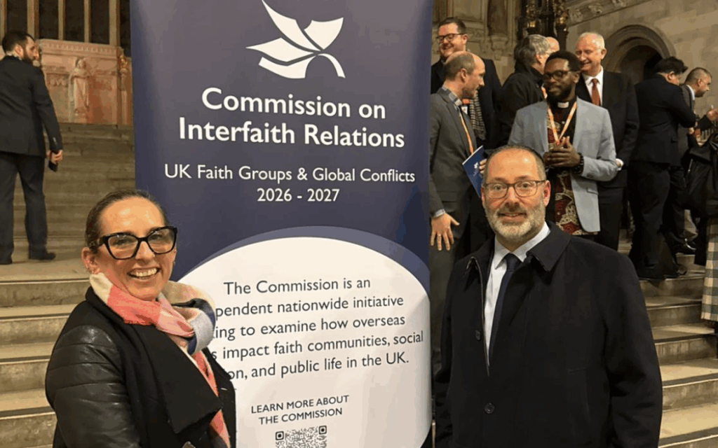 Rabbis Josh Levy and Charley Baginsky at the launch of The Commission on Interfaith Relations: UK Faith Groups and Global Conflicts