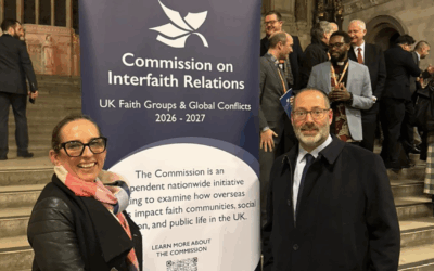 Rabbis Josh Levy and Charley Baginsky at the launch of The Commission on Interfaith Relations: UK Faith Groups and Global Conflicts
