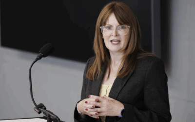 Sinn Féin Economy Minister Caoimhe Archibald. Credit: PA