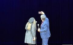 Comedians Philip Simon and Rachel Creeger attempt a selfie with everyone at the Theatre Royal Haymarket (credit Blake Ezra Photography) Comedians Philip Simon and Rachel Creeger attempt a selfie with everyone at the Theatre Royal Haymarket (credit Blake Ezra Photography)