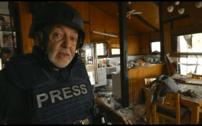 Jeremy Bowen reporting from inside the Horenstein family home.