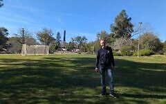 AJR chief executive returns to Kibbutz Ni r Oz. Pic: Courtesy
