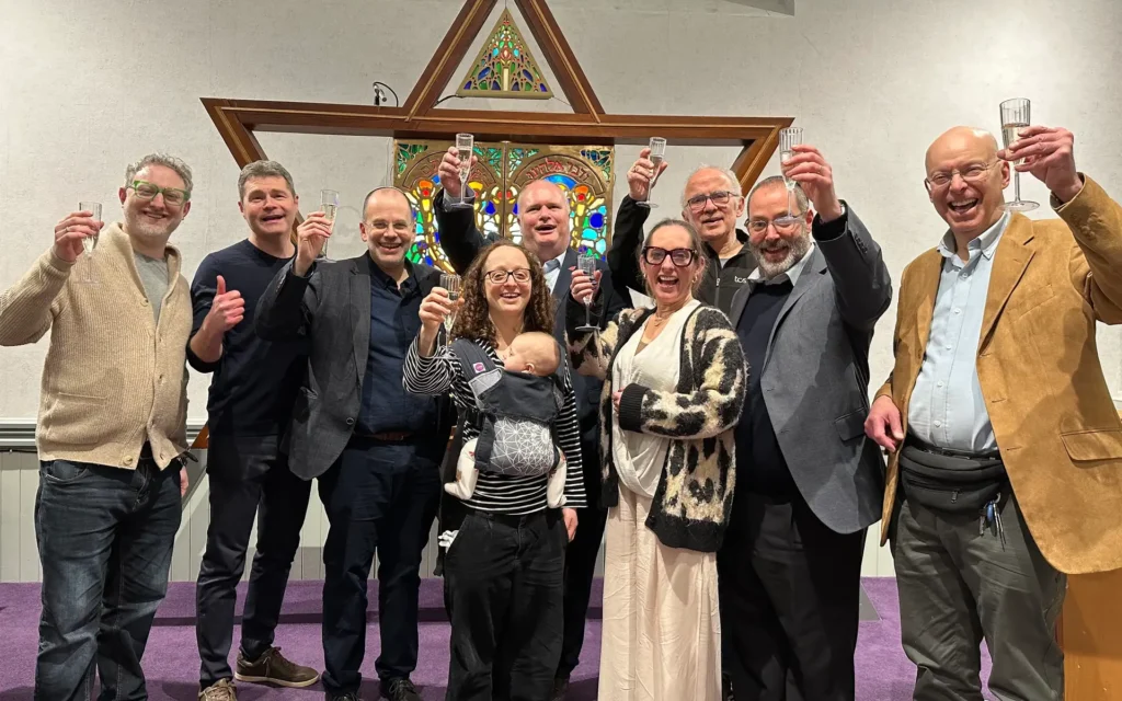 Rabbis and honorary officers from Radlett Reform Synagogue and The Liberal Synagogue Elstree
