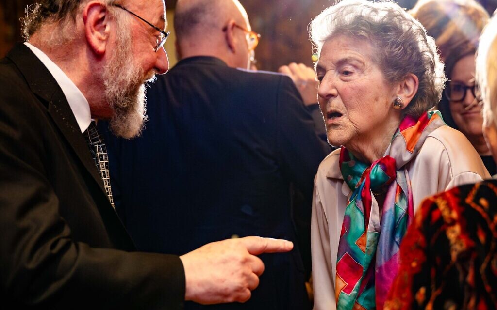 Rosalind Preston OBE, a 90-year-old ‘professional volunteer’, at the Jewish Volunteering Network Awards 2025.
Photo Credit: Emma Ziff Photography