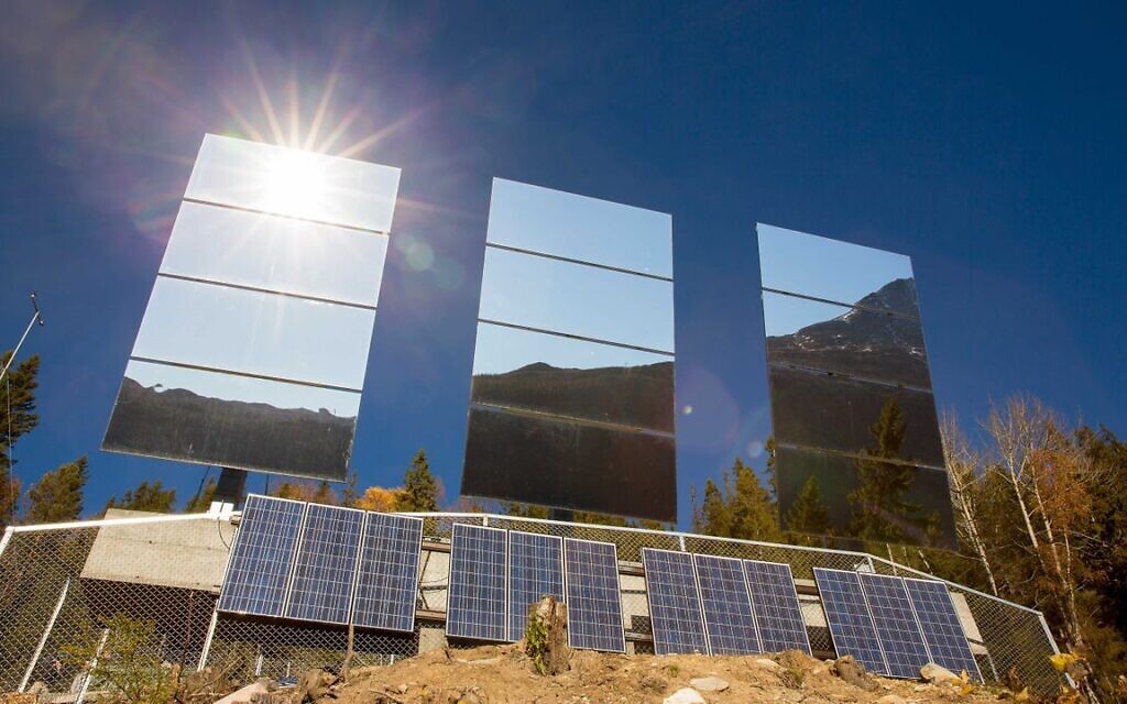 Solar mirrors in Rjukan, Norway