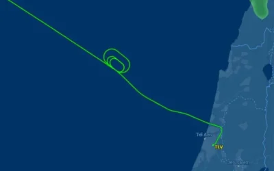 A flight tracker map of the Wizz Air flight W95301 on 8 February, 2026. (Screenshot: flightaware.com)