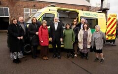 Chief Rabbi Sir Ephraim Mirvis with Hatzola HBS Dispatchers February 2025