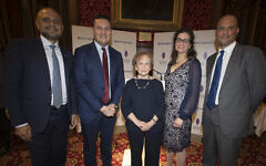 Sir Sajid Javid, Wes Streeting, Mala Tribich, Olivia Marks-Woldman and Jonathan Sorrell. (c) Gretel Ensignia Sir Sajid Javid, Wes Streeting, Mala Tribich, Olivia Marks-Woldman and Jonathan Sorrell. (c) Gretel Ensignia