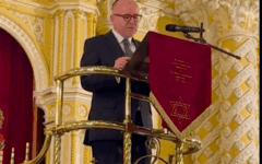 Attorney General Richard Hermer speaks at the Greay Synagogue, Sydney