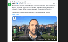 The interview with the extremist outlet was shared by the Green Party on Twitter, before being quietly deleted on Thursday, some 12 hours after Jewish News contacted the party's press office