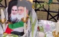 Candlelit tribute to Iran’s Supreme Leader Ayatollah Ali Khamenei displayed at a vigil in the UK. Credit: X
