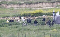 Nablus. 26th Mar, 2026. Jewish settlers are establishing a pastoral outpost at the site where Jewish settler Yehuda Shmuel Sherman was killed in Palestinian agricultural fields in the village of Beit Imrin, north of Nablus in the West Bank. Credit: SOPA Images Limited/Alamy Live News Nablus. 26th Mar, 2026. Jewish settlers are establishing a pastoral outpost at the site where Jewish settler Yehuda Shmuel Sherman was killed in Palestinian agricultural fields in the village of Beit Imrin, north of Nablus in the West Bank. Credit: SOPA Images Limited/Alamy Live News