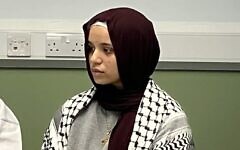 Qesser Zuhrah appearing at Westminster Magistrates’ Court following her arrest in a counter-terrorism investigation. Credit: X