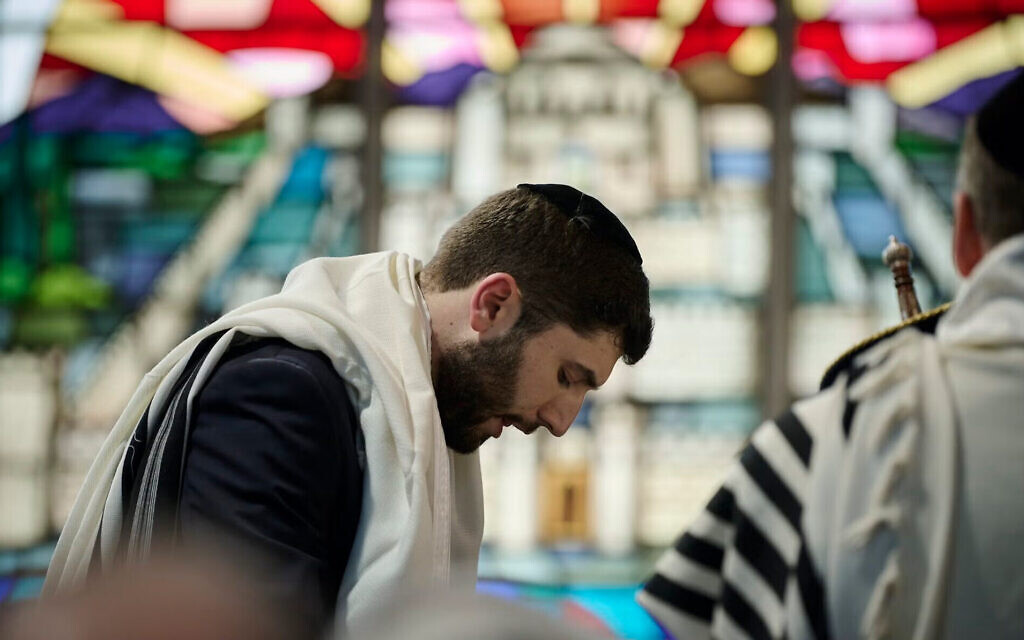 The inauguration ceremony of Rabbi Yoni Wieder as chief rabbi of Ireland was held at the Dublin Hebrew Synagogue, May 21, 2024. (Ros Kavanagh/ Courtesy Office of the Chief Rabbi of Ireland)