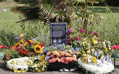 Brighton's Jewish community memorial to the 7 October 2023 victims.