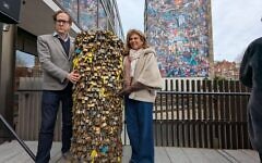 Lovelock Hostage Bridge installation unveiling at JW3. Sunday 29th March. Pic: JW3